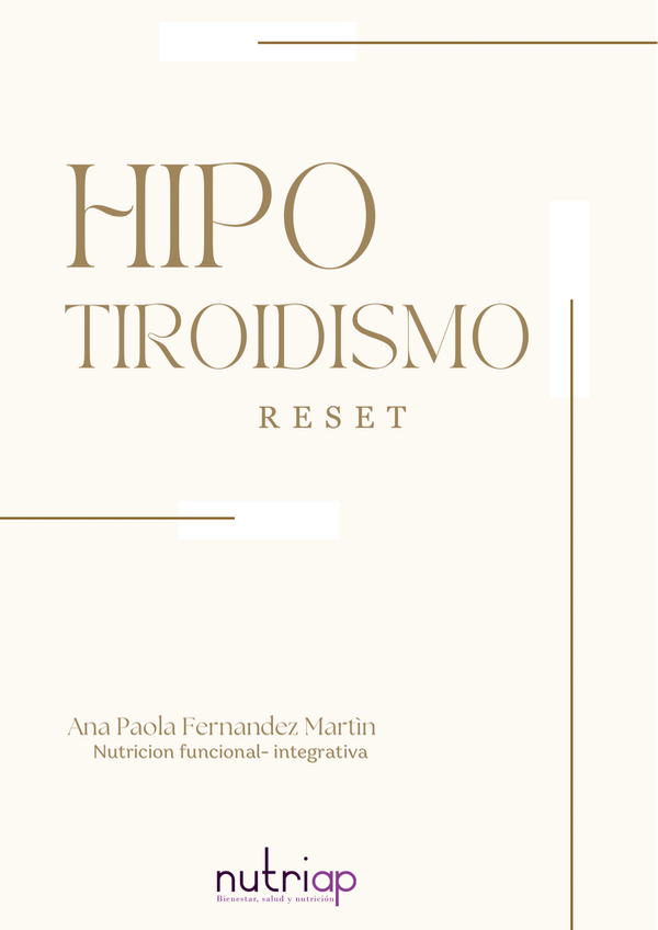 Producto - EBOOK HIPOTIROIDISMO reset