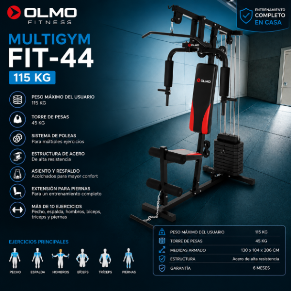 Producto - MULTIGYM OLMO FIT-44 115KG - 0