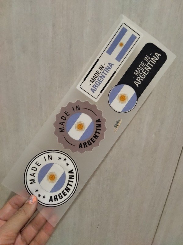 Producto - Termotransferibles 10x29cm Argentina #2