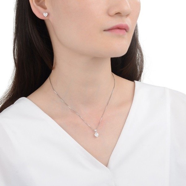 Producto - Conjunto Corazón 5 Milímetros (Aros y Dije)