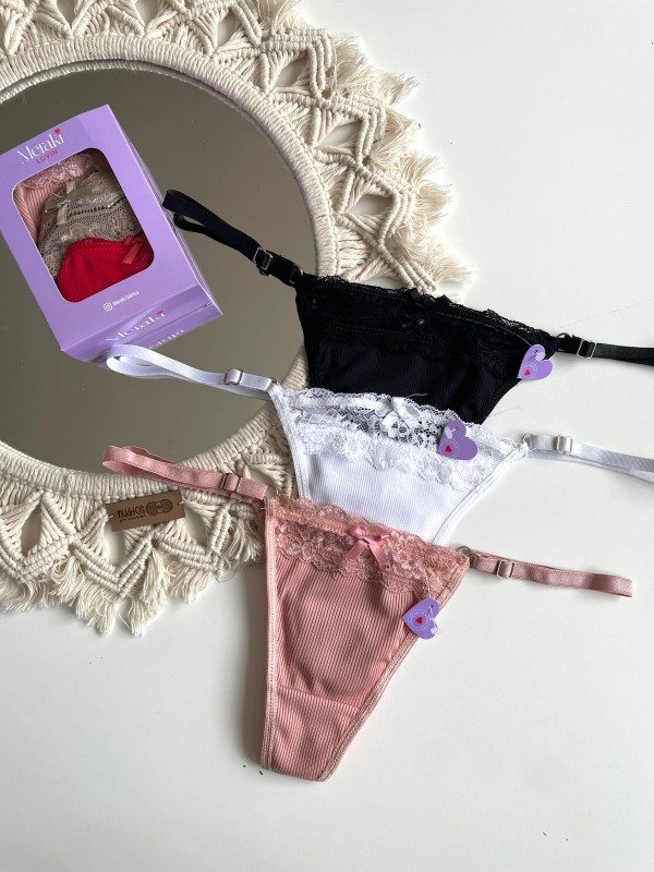 Producto - PACK X3 Less Regulable Morley c/puntilla "MERAKI" - COD 3955