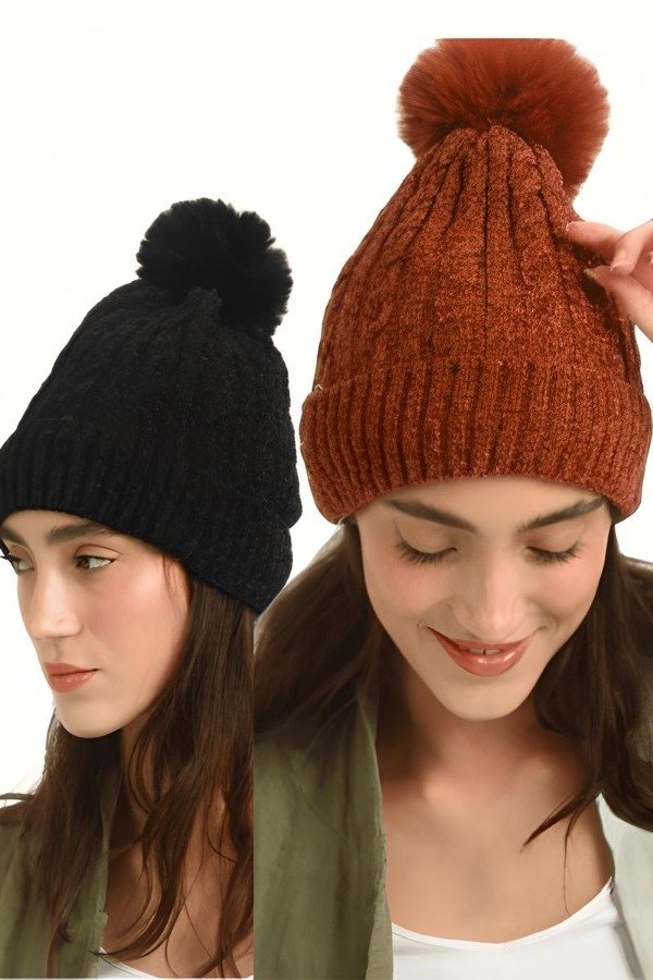 Producto - Gorro Tramado con pompom