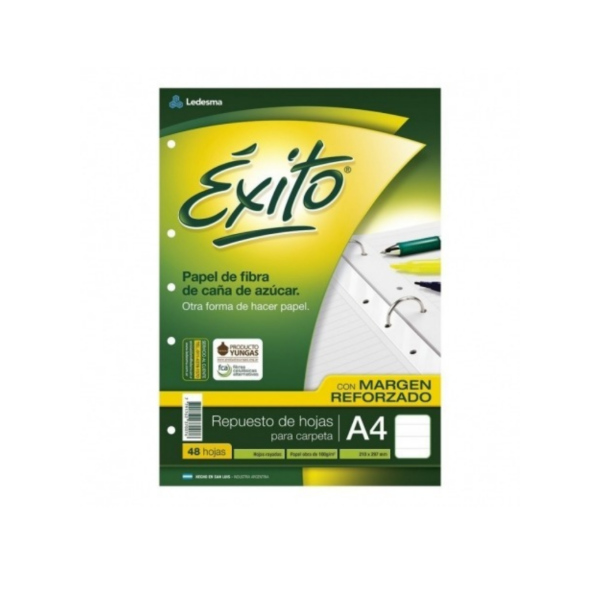Producto - REPUESTOS EXITO CON MARGEN A4 X48 HOJAS RAYADAS