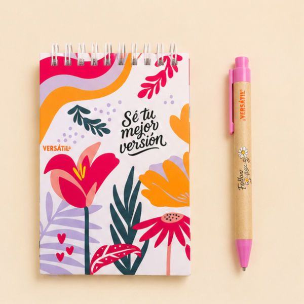 Producto - Libreta Mini Sé tu Mejor Versión y Lapicera