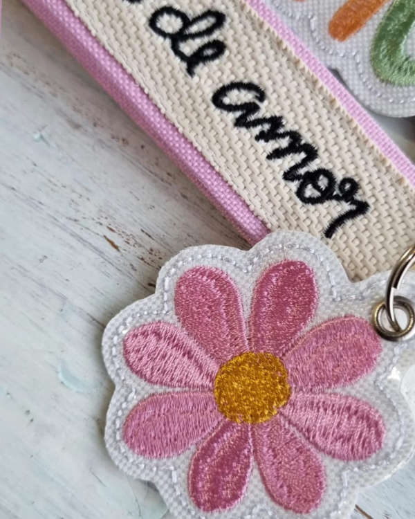 Producto - Charms para Llaveros Cinta - Venta Individual - Accesorio - "Florcita" - 1