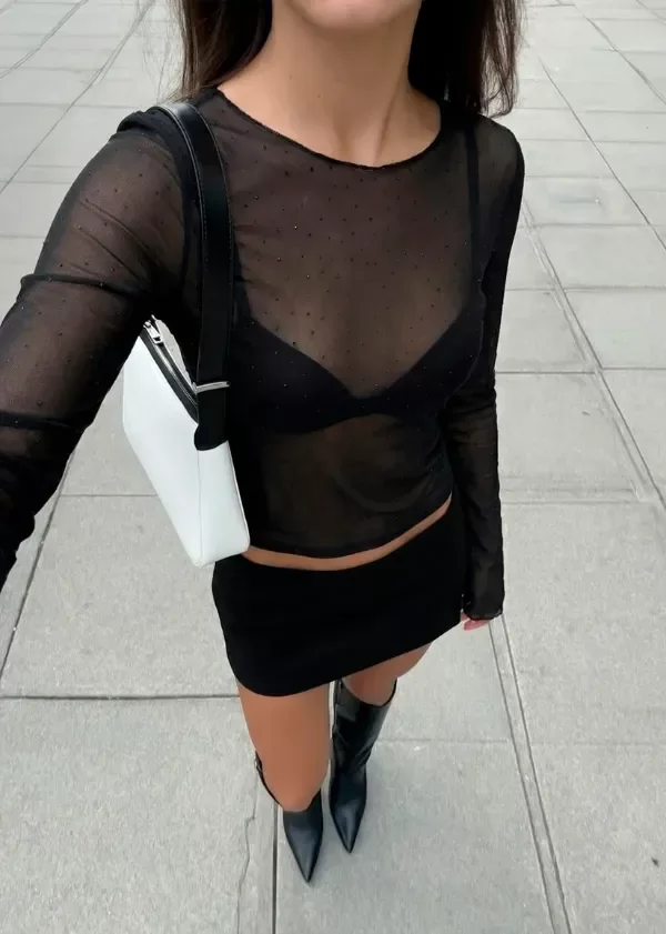 Producto - Remera Tull strass