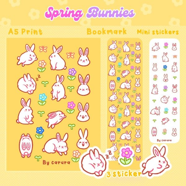 Producto - 3ro kit Spring bunnies fisico + digital