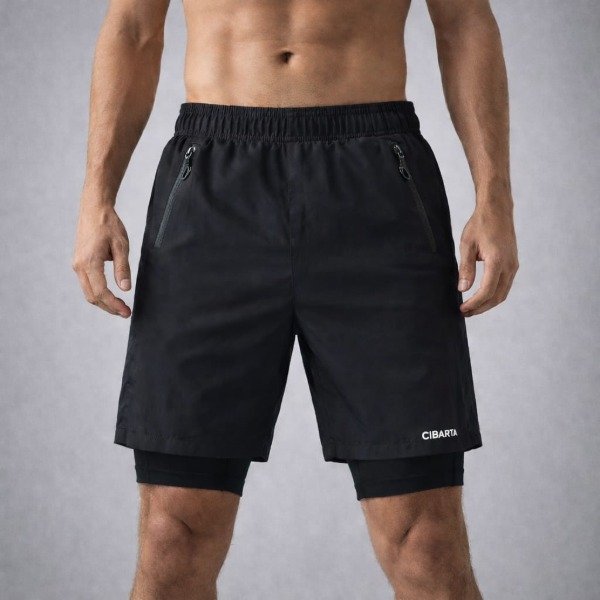Producto - Short Con calza Cibarta ERW AIRFLEX 2 en 1 negro