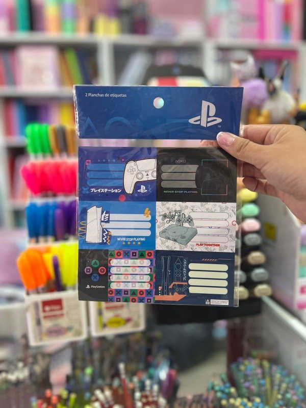 Producto - Etiqueta escolar play station - mooving