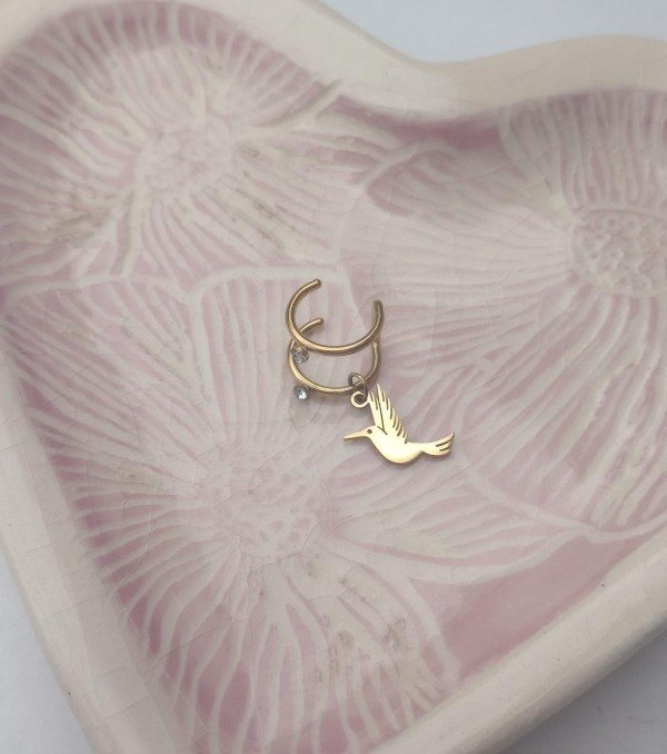 Producto - Ear Cuff doble con Colibrí