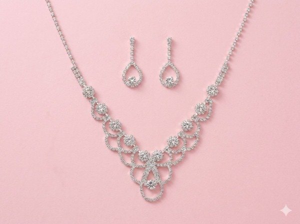 Producto - Conjunto Collar y aros de strass