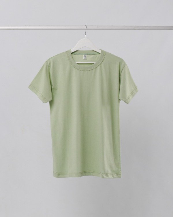 Producto - Remera basica lisa Verde Piedra