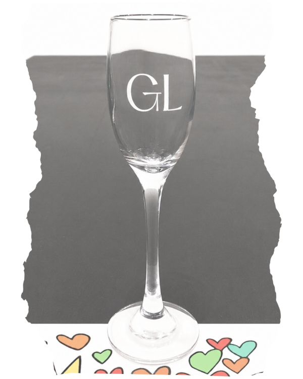 Producto - Copa de champagne barone con Iniciales - 0
