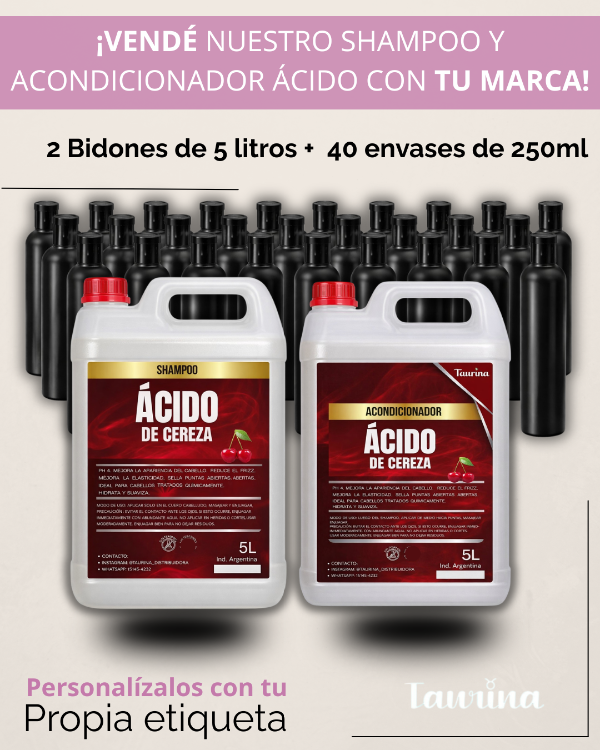 Producto - SHAMP + ACON ÁCIDO + 40 envases de 250ml