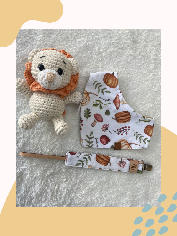 Producto - Set bandana + portachupetes