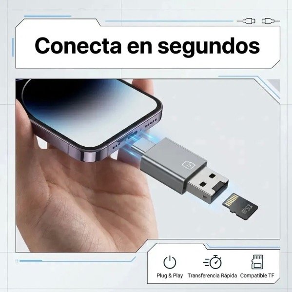Producto - LECTOR DE TARJETAS MICRO SD- PUERTO USB-C - 2