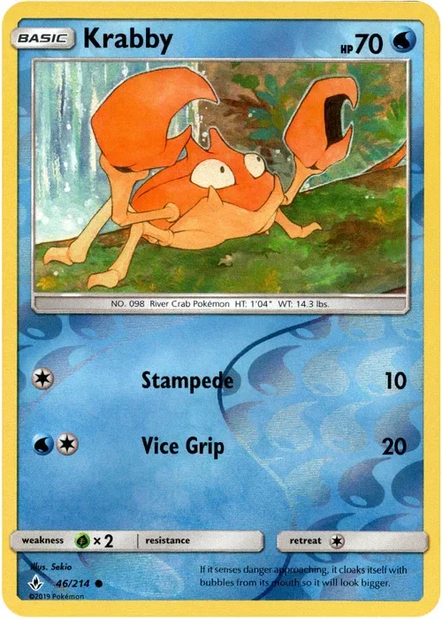 Producto - Krabby - 46/214 - Unbroken Bonds - Reverse Holo