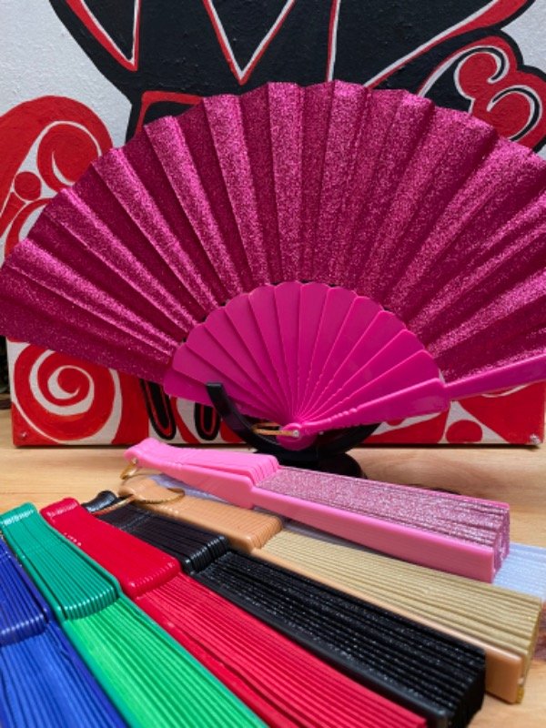 Producto - Abanico fantasía brillante fucsia