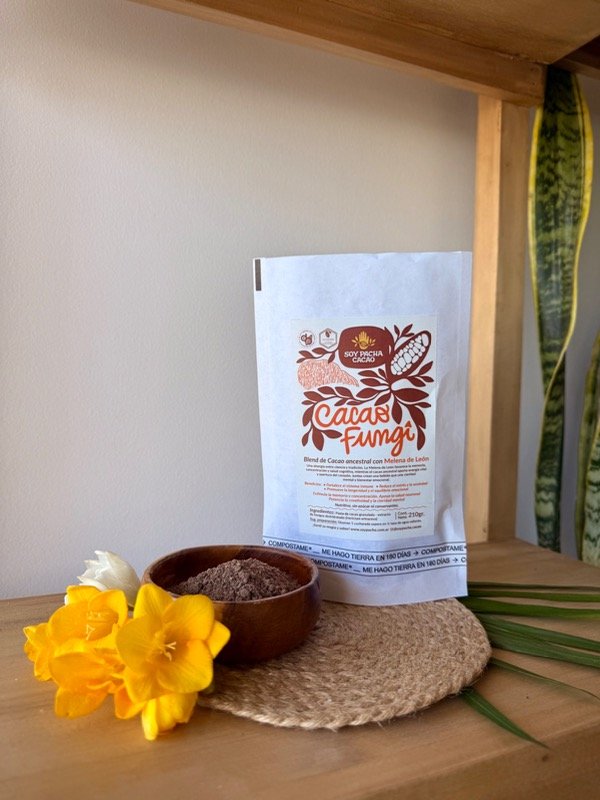 Producto - PASTA DE CACAO GRANULADA Y MELENA DE LEÓN - 210 gr