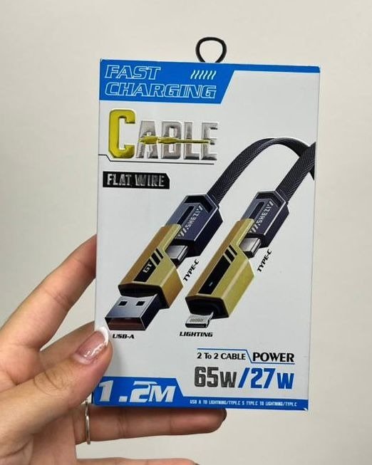Producto - Cable multifuncional, Cable USB y USB-C  a  USB-C y Lighting Premium