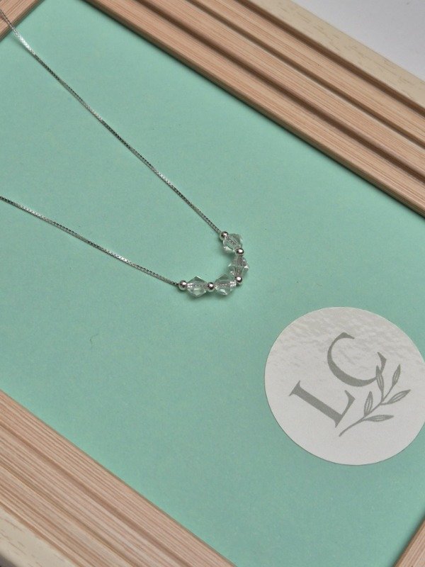 Producto - Cadena Cristales Plata