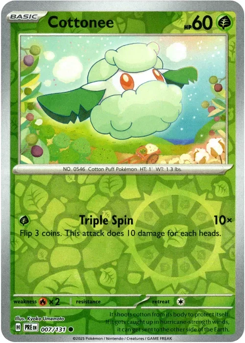 Producto - Cottonee - 007/131 - Prismatic Evolutions - Reverse Holo