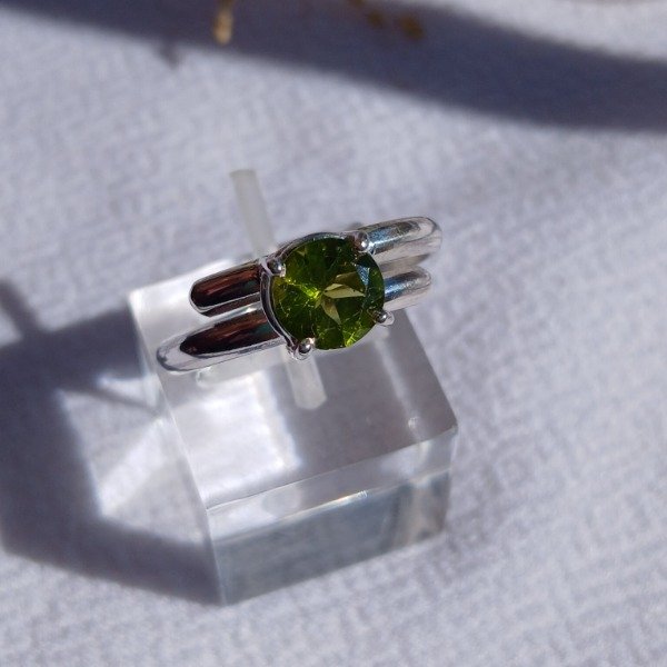 Producto - Anillo Plata 925 Peridoto Ajustable - 1