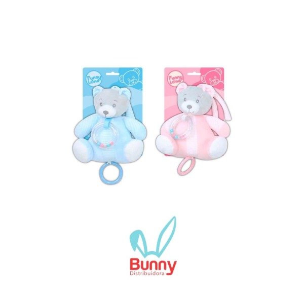 Producto - CUNERO MUSICAL DE PLUSH OSO ROSA/CELESTE 2