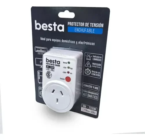 Producto - Protector De Tensión Enchufable Besta Alta Y Baja 2200w