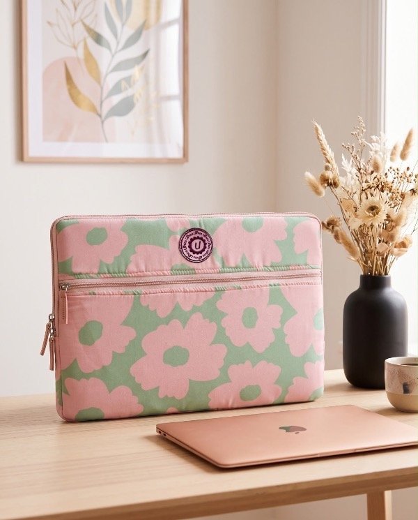 Producto - Case Notebook 17 Pulgadas Flower Green