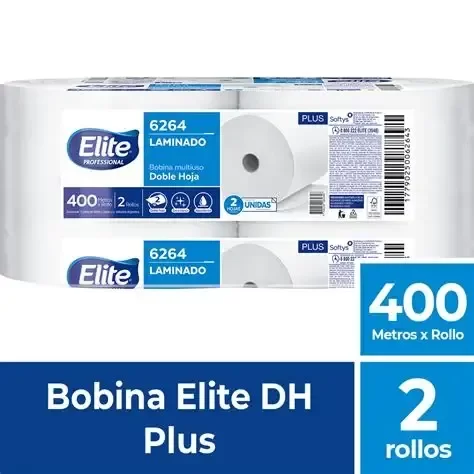 Producto - Bobina de toalla d/h 400 mts pack x 2 Elite