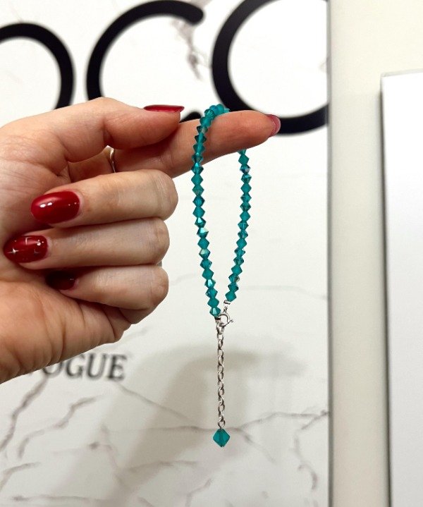 Producto - Pulsera Blue Light Plata 925 y Cristal