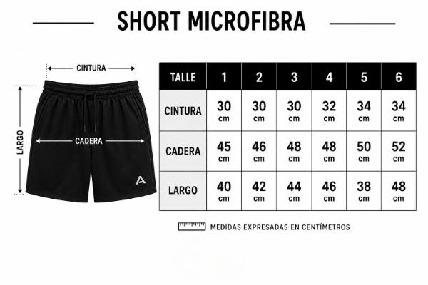 Producto - Short Microfibra Hombre 3 Tiras - 2