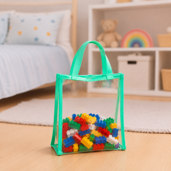 Producto - Bolsa de PVC transparente reutilizable con manija 15x20 cm - 0