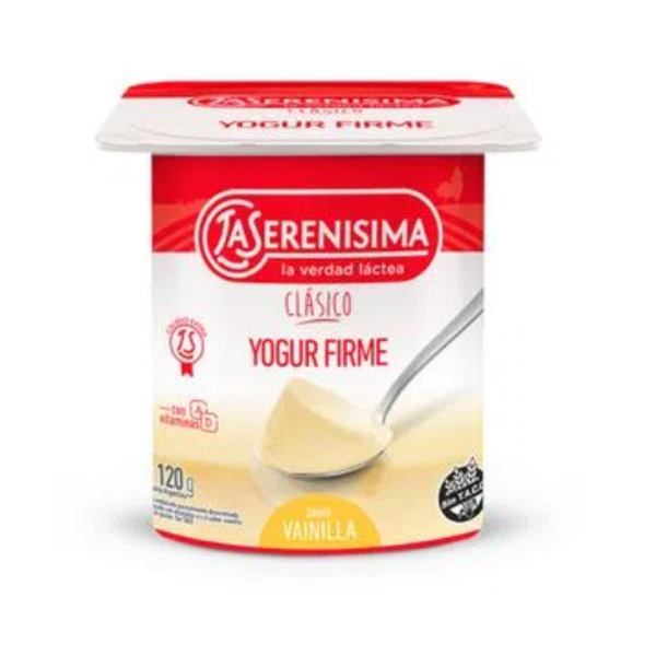 Producto - Yogur firme vainilla  - La Serenísima 120gr.