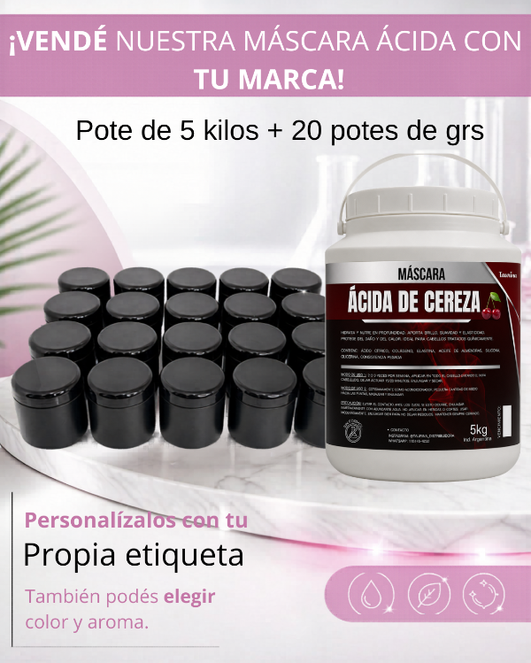 Producto - 5kg MÁSCARA ÁCIDA + 20 potes 250