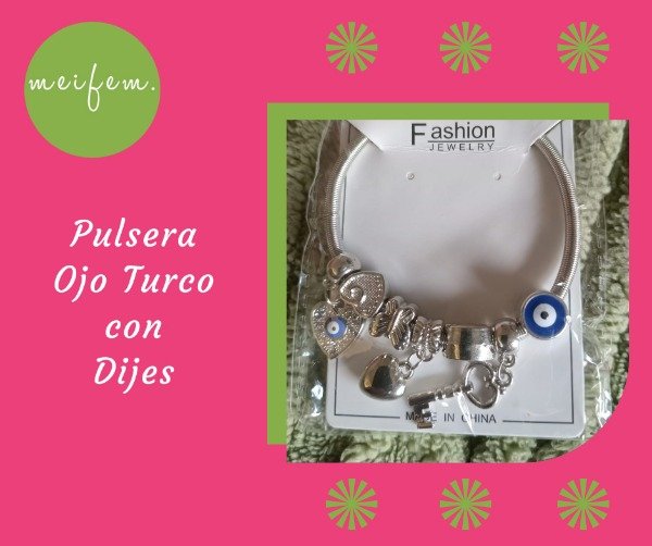 Producto - Pulsera Ojo Turco con Dijes