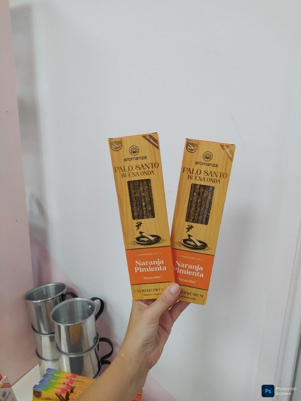 Producto - Sahumerio Palo santo naranja y pimienta atracción