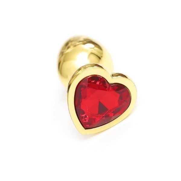 Producto - Plug anal dorado corazón medium