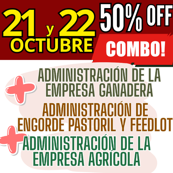 Producto - COMBO 3 CURSOS: Admin Ganadera + Engorde Pastoril y Feedlot + Admin Agrícola - 0