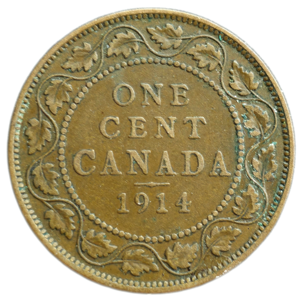 Producto - Canada 1 Cent 1914 Jorge V Km#15 VF