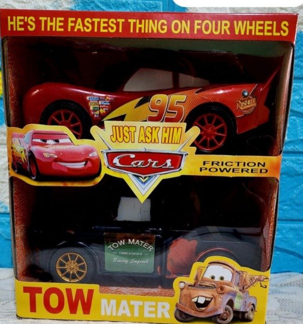 Producto - AUTOS CARS A FRICCION MATE Y RAYO MCQUEEN 20CM