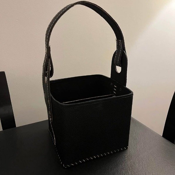 Producto - Canasta Eco Cuero Negra