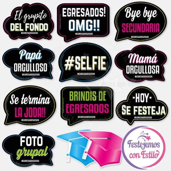 Producto - Photo Props Imprimible Egresados Secundaria - 3