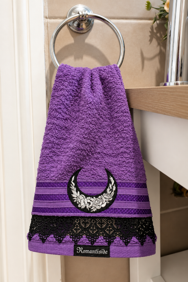 Producto - Toallas de algodón color violeta - 1