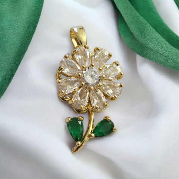 Producto - Dije giratorio girasol piedras