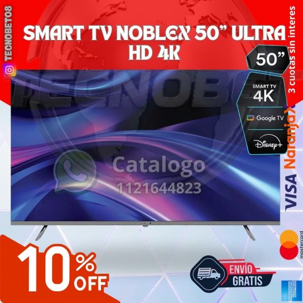 Producto - SMART TV NOBLEX 50" ULTRA HD 4K