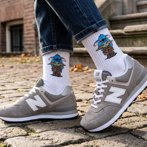 Producto - MEDIAS TENNIS BABY YODA STITCH - 0