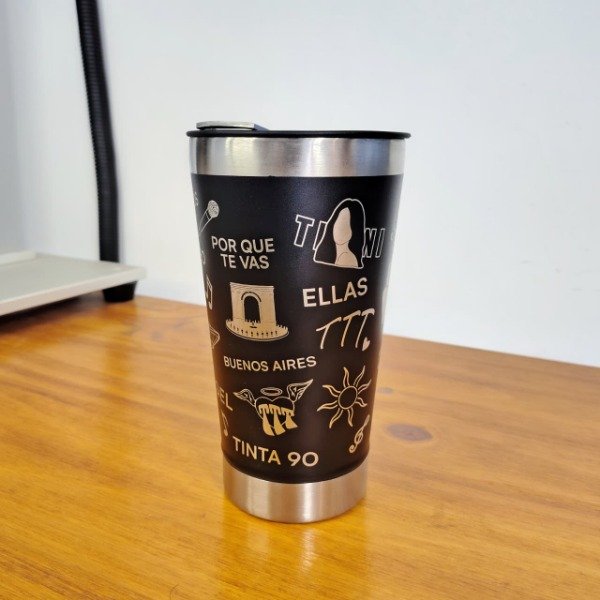 Producto - VASO TÉRMICO CERVECERO / FERNETERO CON DESTAPADOR EXCLUSIVO TINI - 1