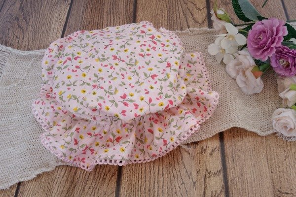 Producto - Cofia Rosa floreada 6-24 meses